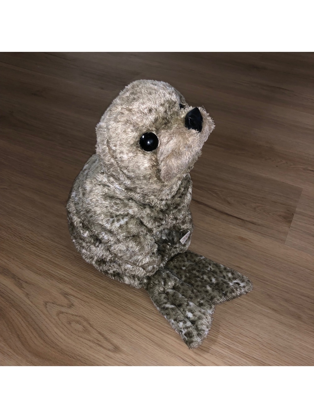 FOLKMANIS HARBOR SPOTTED SEAL SEA LION HAND PUPPET GRAY PLUSH 19”